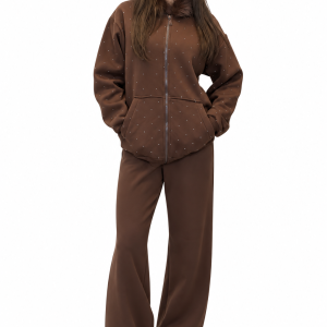 Sliver Doted Fleece Set