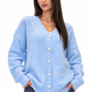 Pearl Blossom Mohair Cardigan