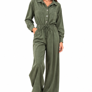 Soft Suede Jumpsuit