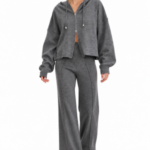 Cozy Chic Zip Up Two Piece Set