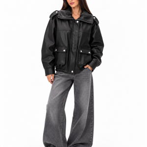 Urban Edge Faux Leather Jacket